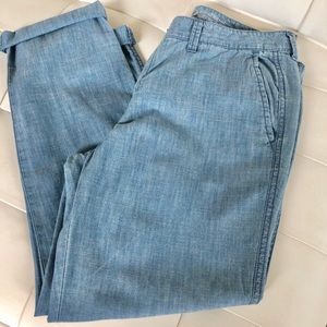 Gap Chambray Girlfriend Chinos Pants 4/27